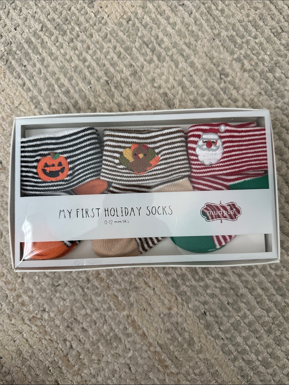 Mud Pie First Holiday Socks